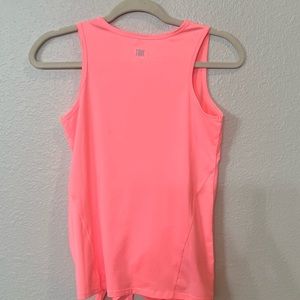 TAIL tank top with tie knot. salmon color